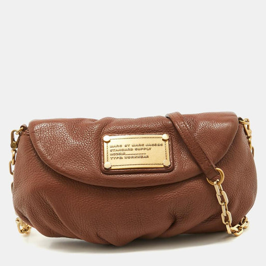 Marc By Marc Jacobs Brown Leather Classic Q Karlie Crossbody Bag