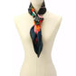 Women's Garden Snake Silk Square Scarf