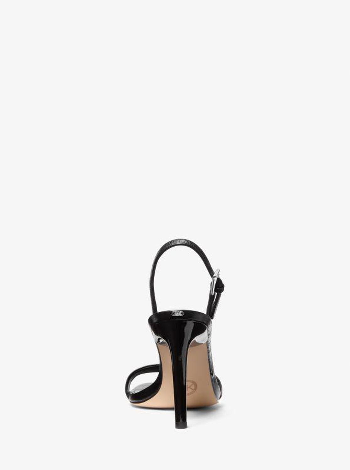 Kasia Crackled Leather Sandal