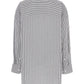 Michael Kors Oversized Striped Stretch Poplin Shirt