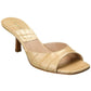 Michael Kors Collection Anita Runway Croc-Embossed Leather Sandal