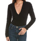 Michael Kors Collection V-Neck Cashmere-Blend Bodysuit