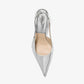 Emma Metallic Leather Slingback Pump