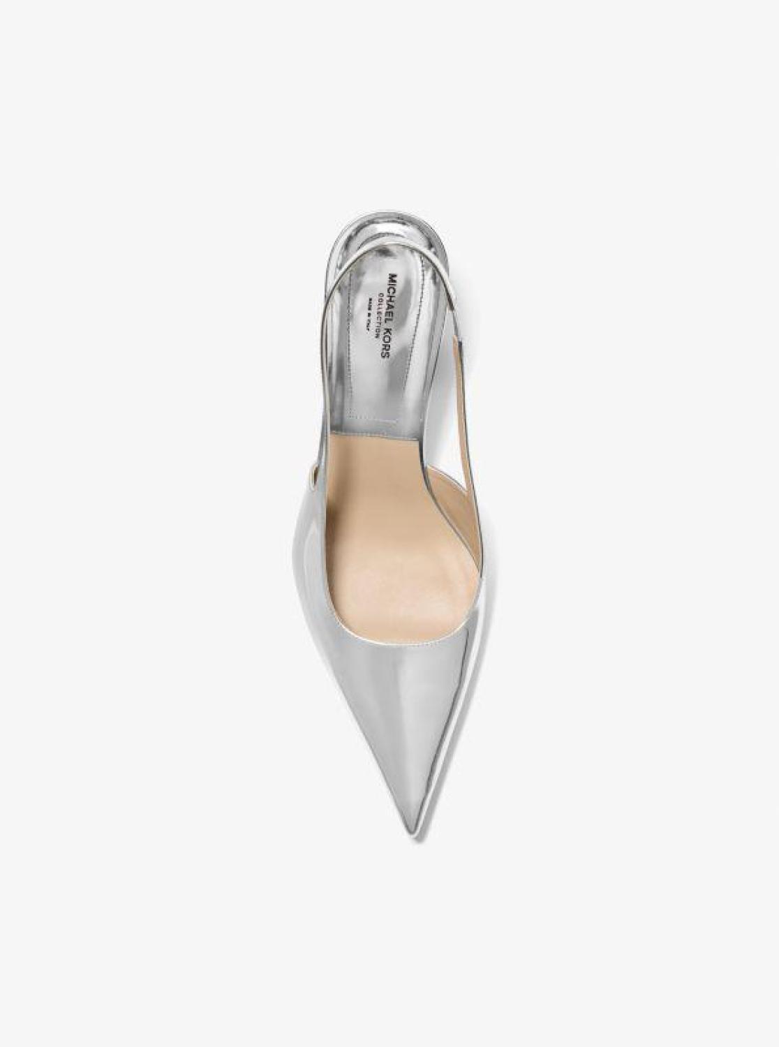 Emma Metallic Leather Slingback Pump