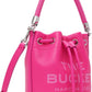 Pink 'The Leather Bucket' Bag