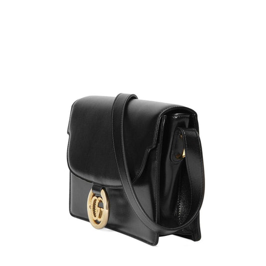 Gucci Torchon Double G Leather Shoulder Bag