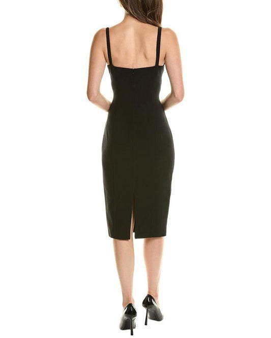 Barathea Wool-Blend Sheath Dress