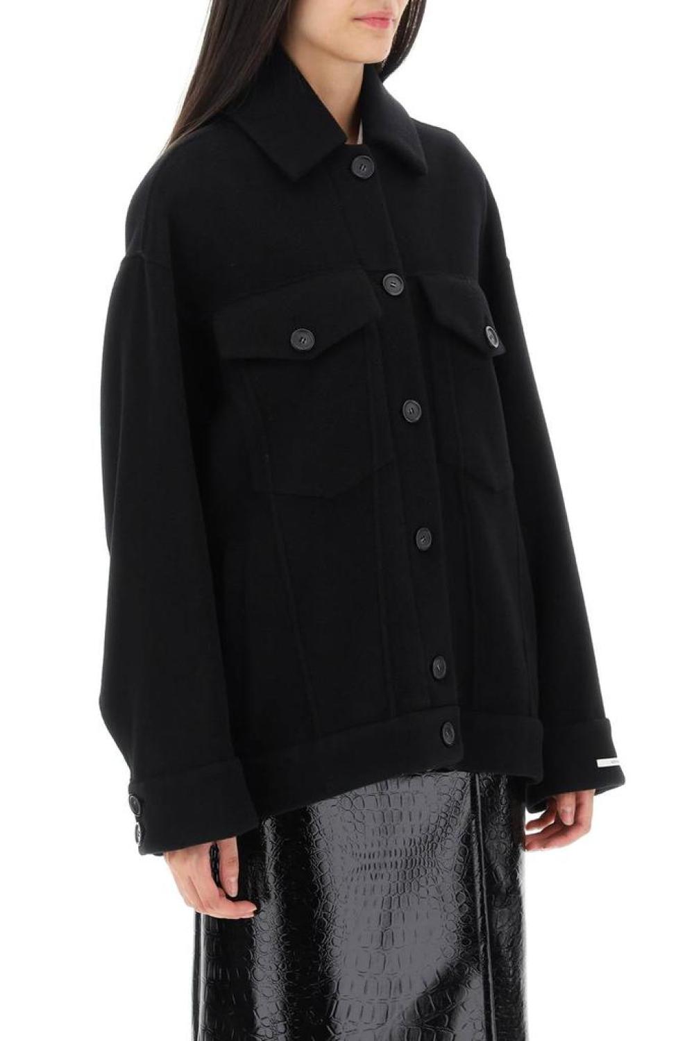 Sportmax Single-Breasted Wool Coat