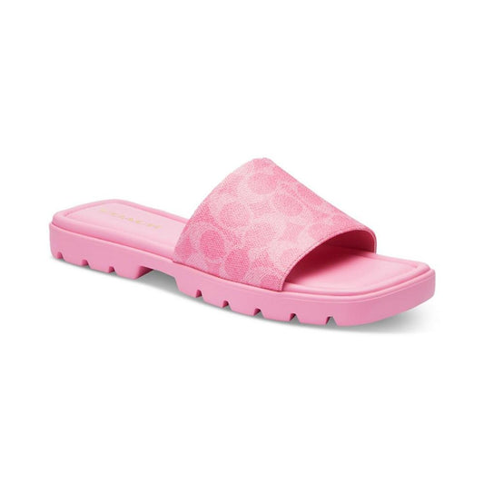 Women's Florence "C" Lug-Sole Slip-On Slide Flat Sandals