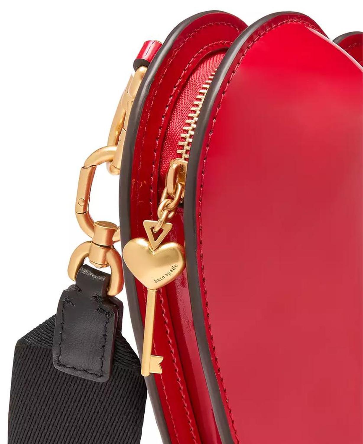 Key to My Heart Patent 3D Mini Crossbody