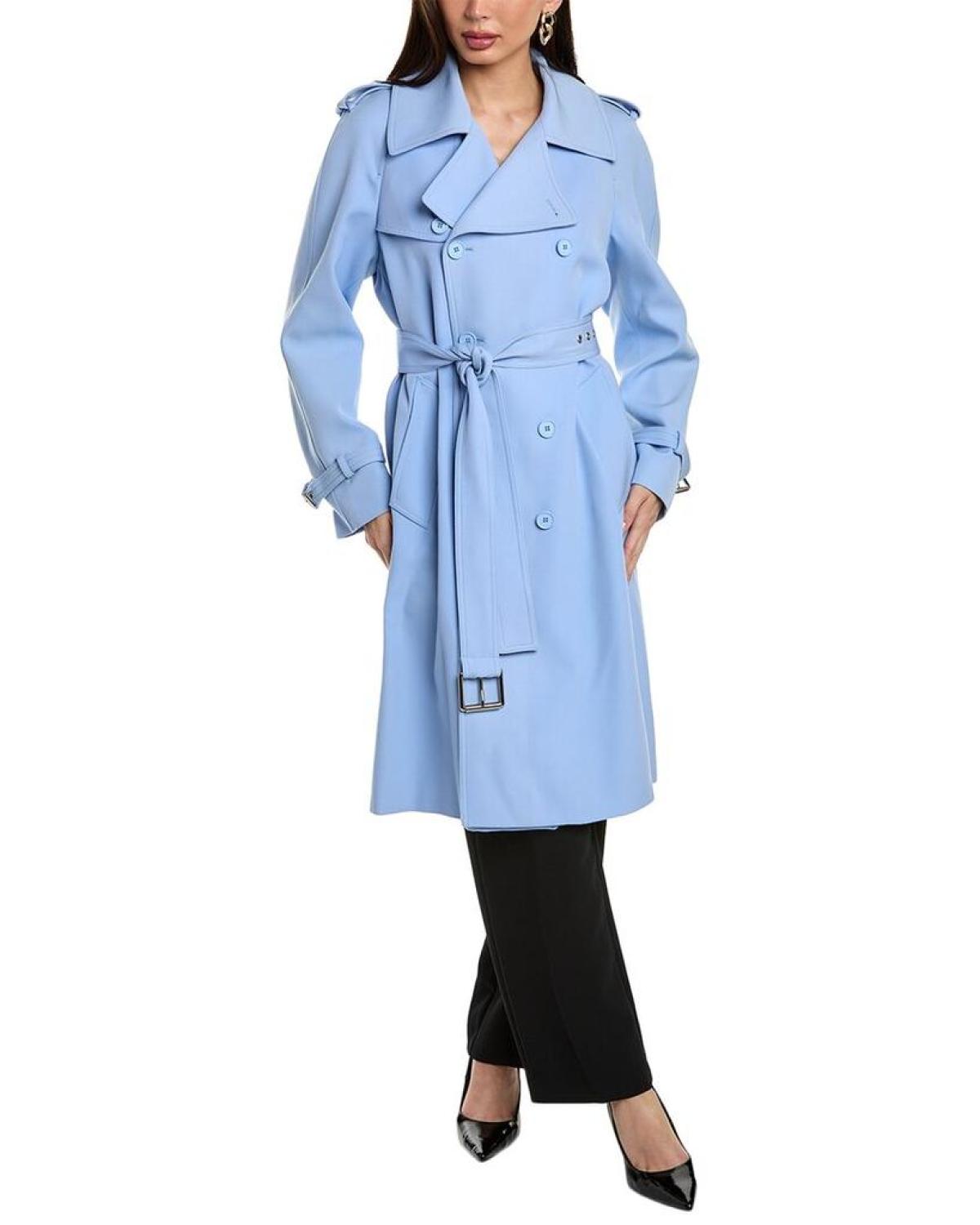 Michael Kors Collection Wool Trench Coat