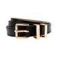 Women's Metal Loop Leather Belt