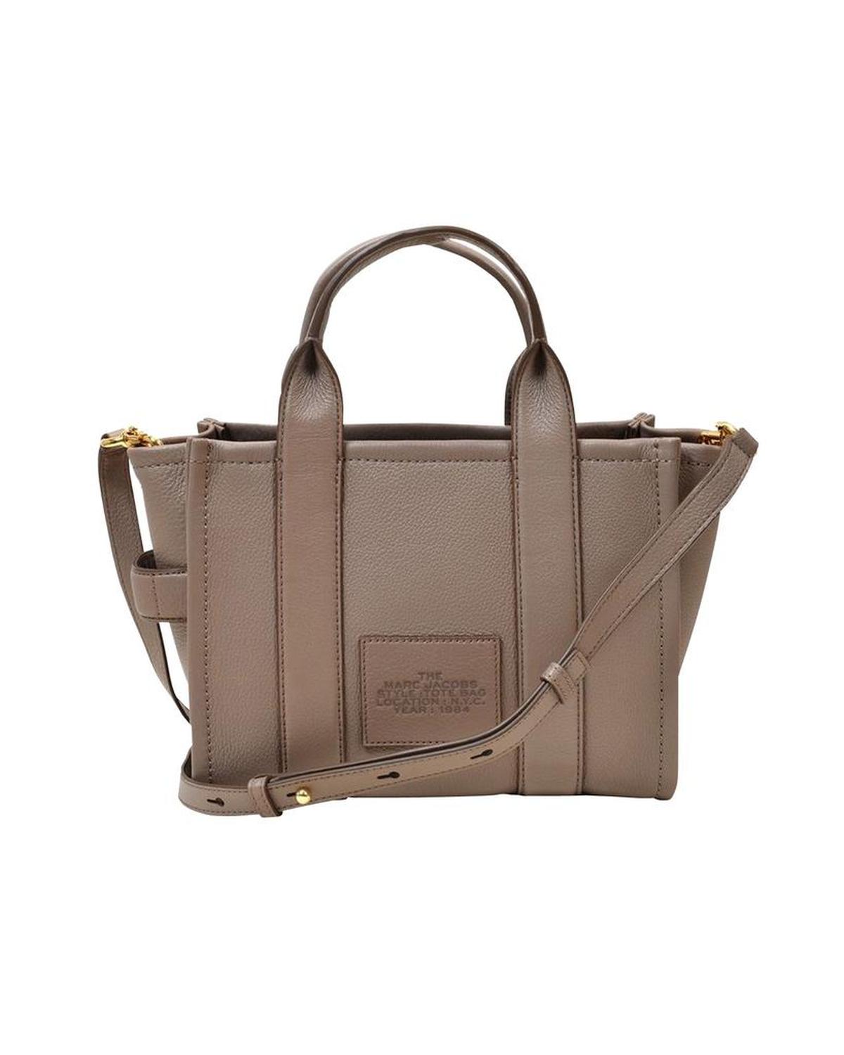 The Mini Tote Bag - Marc Jacobs -  Cement - Leather