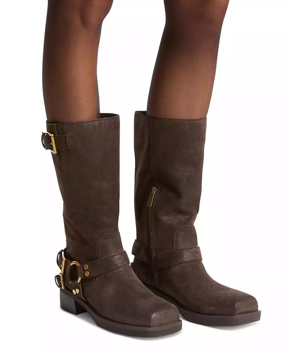 Women's Crosby Leather Moto Boots