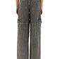 Michael Kors Logo-Embroidered Wide-Leg Cargo Jeans