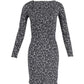 Michael Kors Midi Dress in Animal Print Polyester