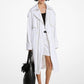 Crushed Cotton Gabardine Trench Coat