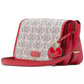 Liv Valentine's Day Spade Flower Canvas Crossbody Bag