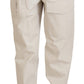 Dolce & Gabbana Chic Beige Cotton Trousers for Elegant Comfort