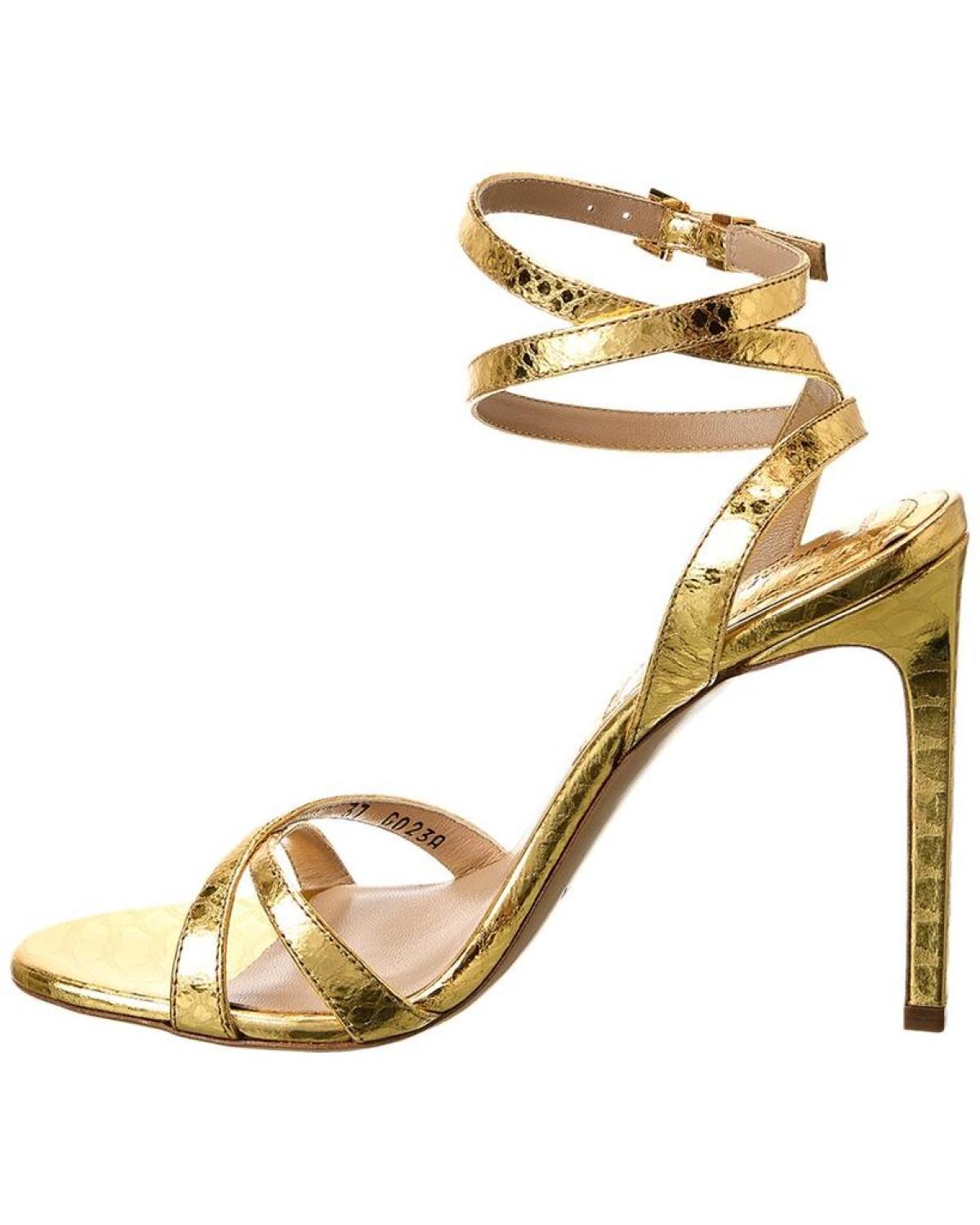 Michael Kors Collection Chrissy Runway Leather Sandal