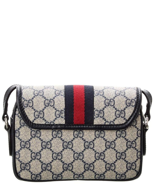 Gucci Ophidia Mini GG Supreme Canvas & Leather Shoulder Bag