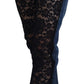 Dolce & Gabbana Elegant Floral Lace Front Denim