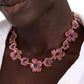 Gold-Tone Color Cubic Zirconia Poppy Statement Necklace, 16" + 3" extender