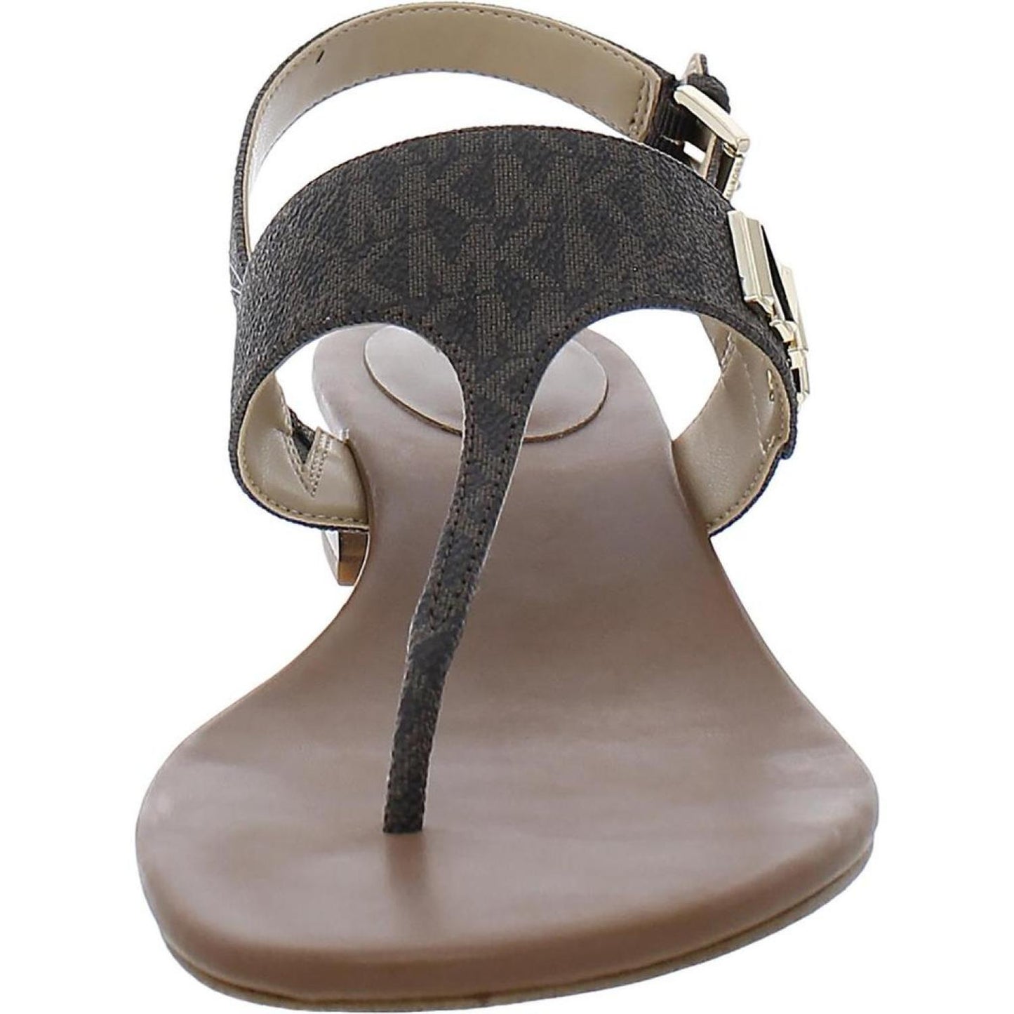 Womens Faux Leather Thong Ankle Strap