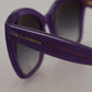 Dolce & Gabbana Elegant Purple Gradient Lens Sunglasses