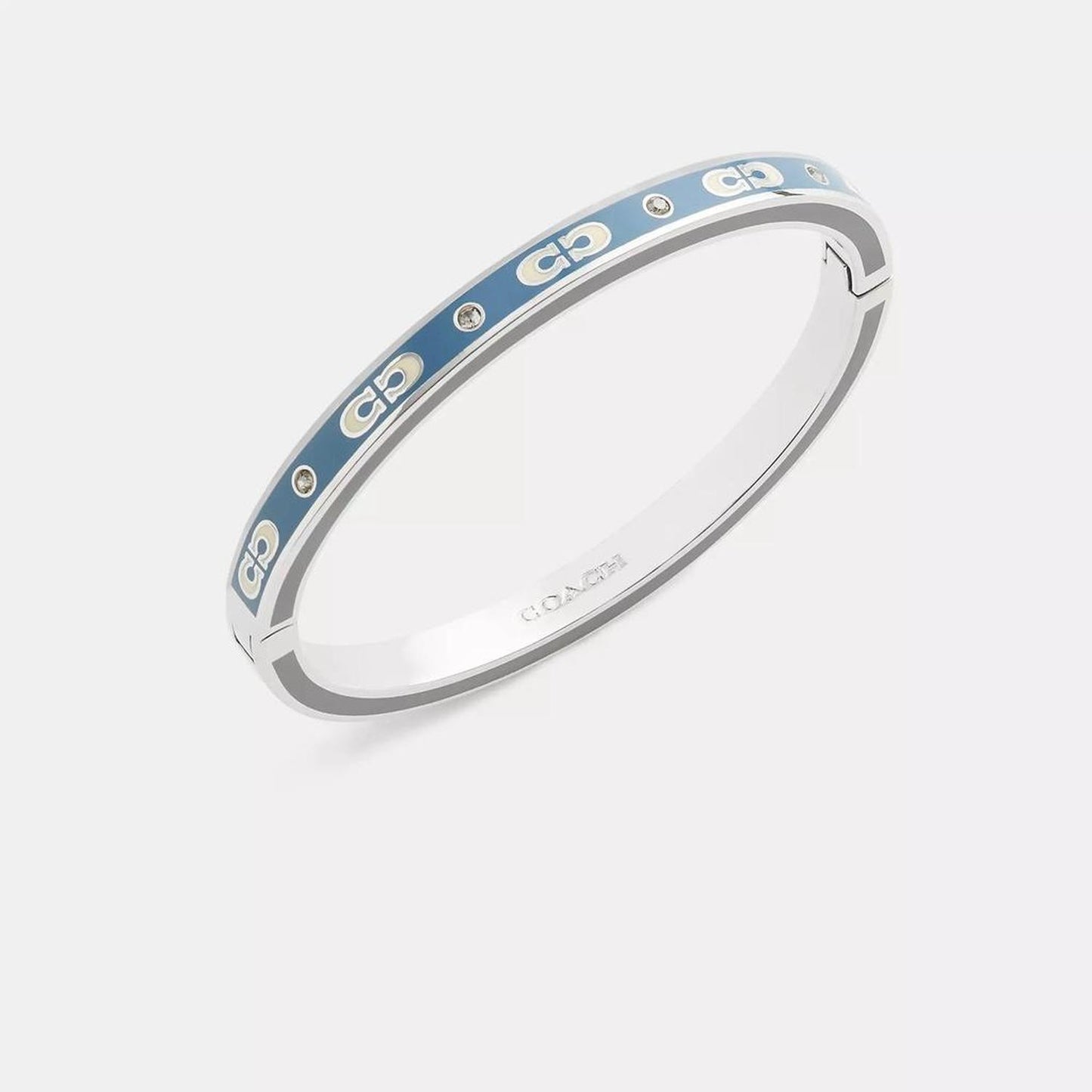 Coach Outlet Kissing Signature Enamel Hinged Bangle