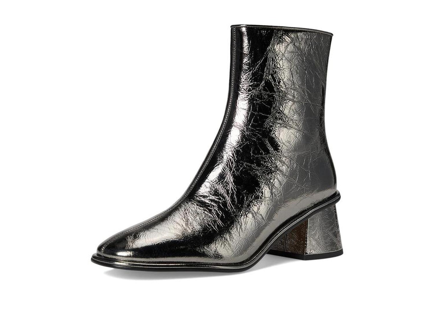 Gigi Crinkle Metallic Bootie