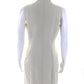 Michael Kors Womens Half Zipper Sleeveless Sheath Dress Beige Cotton