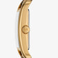 Monroe Gold-Tone and Leopard Print Calf Hair Watch