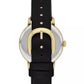 Women's Metro Black Leather Watch 34mm