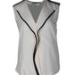 Max Mara Sleeveless Top in White Silk