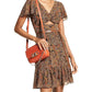 Womens Paisley Recycled Polyester Mini Dress