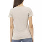 Trussardi Action Elegant V-Neck Tee with Chic Front Print