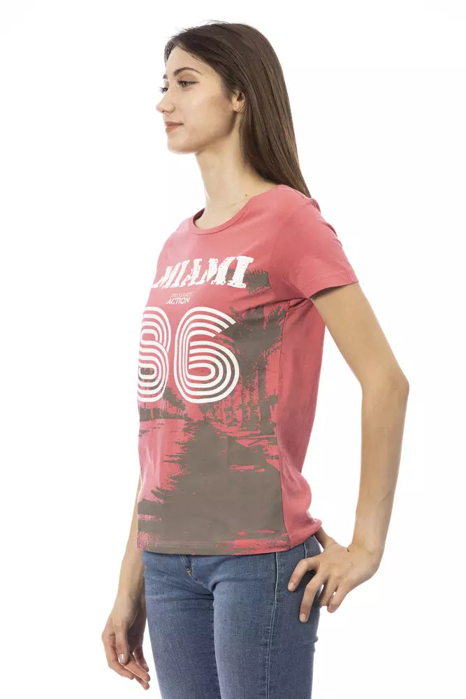 Trussardi Action Pink Cotton Women Top