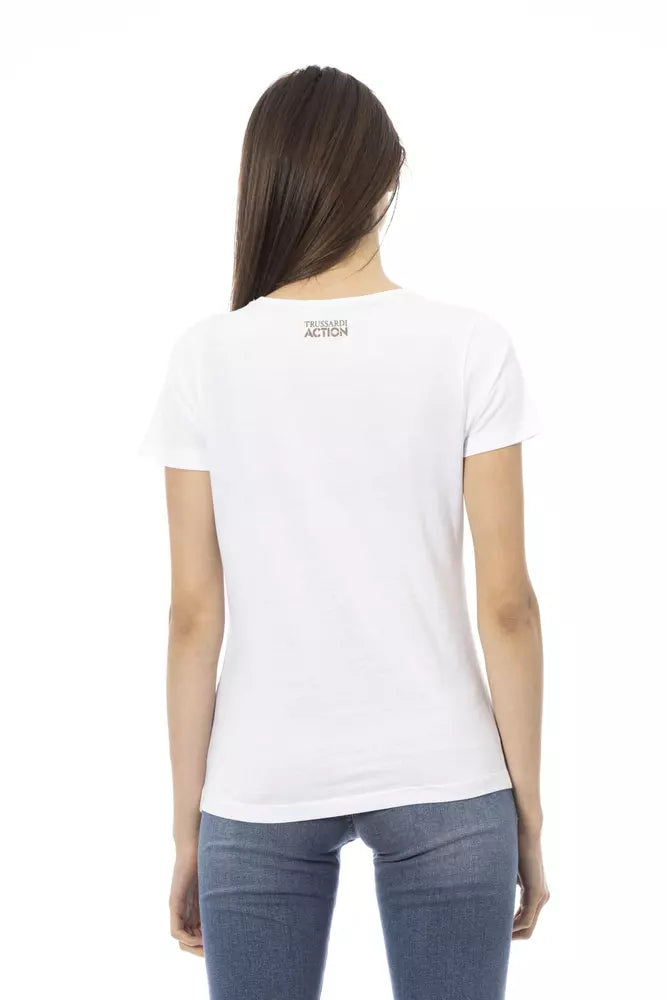 Trussardi Action White Cotton Women Top