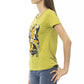 Trussardi Action Elegant Green Tee with Chic Front Print