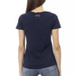 Trussardi Action Chic Blue Short Sleeve Round Neck Tee