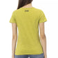 Trussardi Action Elegant Green Tee with Chic Front Print