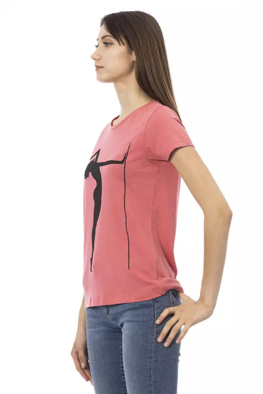 Trussardi Action Pink Cotton Women Top