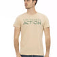 Trussardi Action Beige Cotton Men T-Shirt