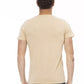 Trussardi Action Beige Cotton Men T-Shirt