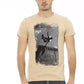 Trussardi Action Beige Cotton Men T-Shirt