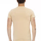 Trussardi Action Beige Cotton Men T-Shirt