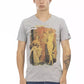 Trussardi Action Gray Cotton Men T-Shirt