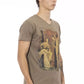 Trussardi Action Brown Cotton Men T-Shirt