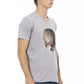 Trussardi Action Gray Cotton Men T-Shirt